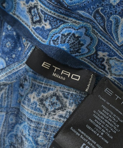 ETRO（エトロ）ストール 青 サイズ:- レディース/2200695298036