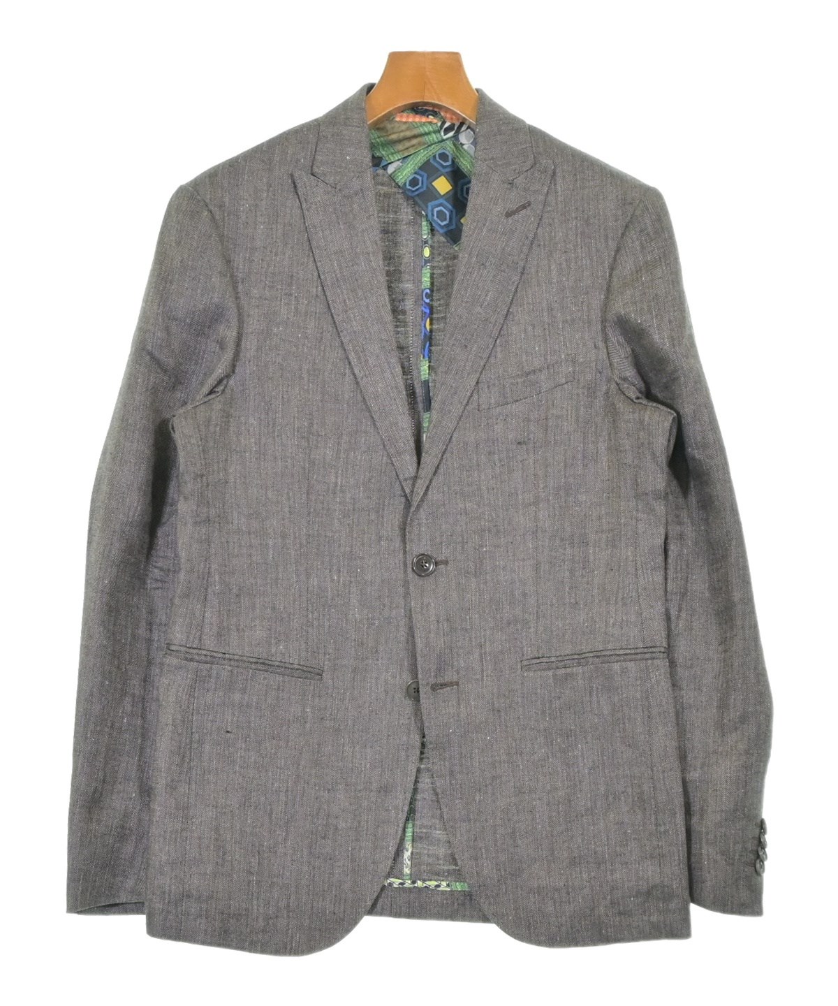 ETRO エトロ　総柄ジャケット 60 グレー イタリア製 ETRO（エトロ）カジュアルジャケット 茶 サイズ:46(M位) メンズ