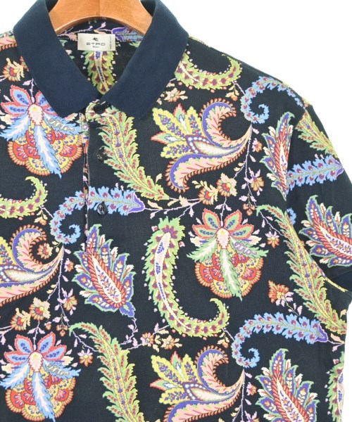 ETRO（エトロ）ポロシャツ 黒 サイズ:XL メンズ/2200693442073