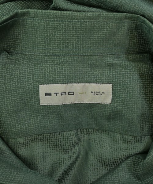 ETRO（エトロ）カジュアルシャツ 緑 サイズ:41(XL位) メンズ/2200698247130