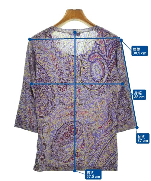ETRO（エトロ）Tシャツ・カットソー 紫 サイズ:46(XL位) レディース/2200690458169
