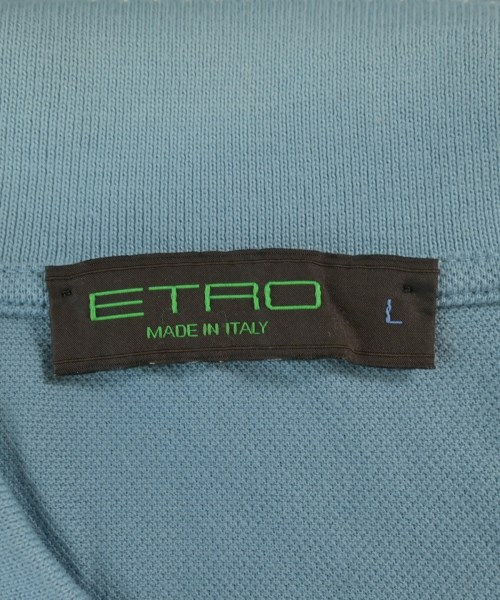 ETRO（エトロ）ポロシャツ 青 サイズ:L メンズ/2200699739085