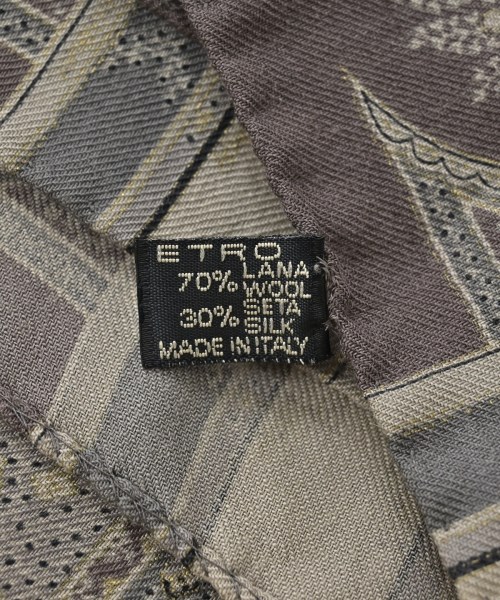 ETRO（エトロ）マフラー グレー サイズ:- レディース/2200699322485