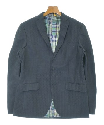 ETRO エトロ　柄ジャケット　テーラードジャケット　 イタリア製 ETRO（エトロ）テーラードジャケット 紺 サイズ:50(XL位) メンズ