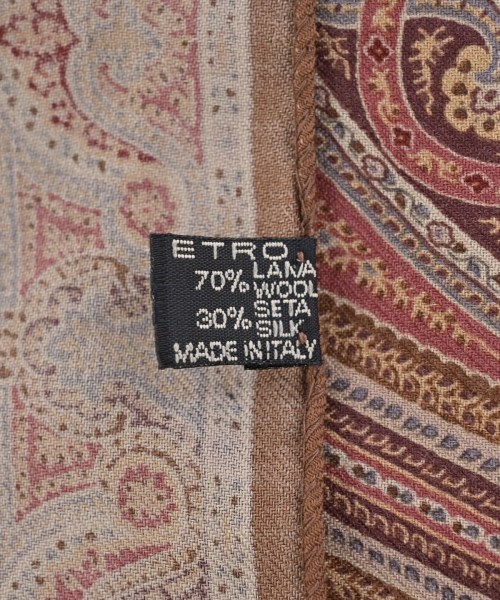 ETRO（エトロ）ストール 赤 サイズ:- メンズ/2200657885137