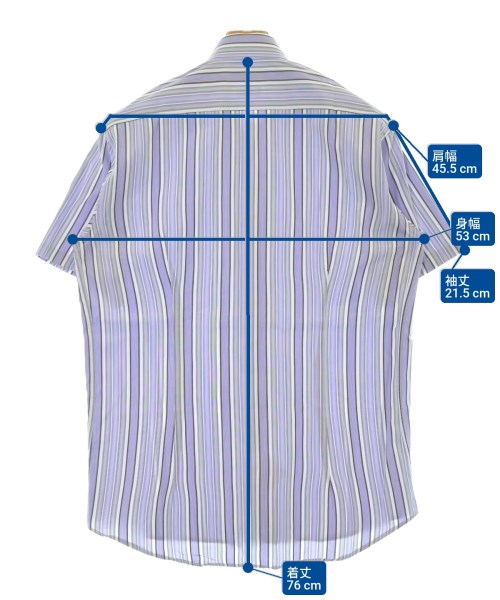 ETRO（エトロ）カジュアルシャツ 紫 サイズ:39(M位) メンズ/2200660539034