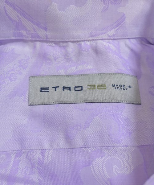 ETRO（エトロ）ドレスシャツ 紫 サイズ:38(S位) メンズ/2200713018042