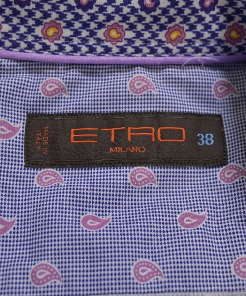 ETRO（エトロ）ドレスシャツ 紫 サイズ:38(S位) メンズ/2200713018066