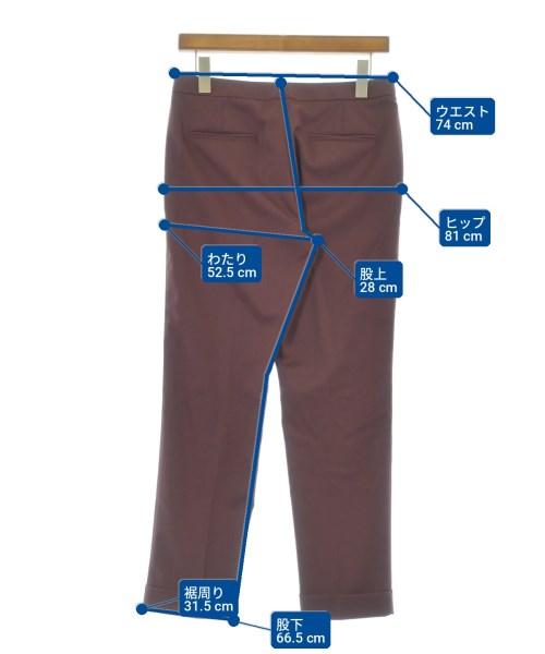 ETRO（エトロ）スラックス 赤 サイズ:40(M位) レディース/2200713811193