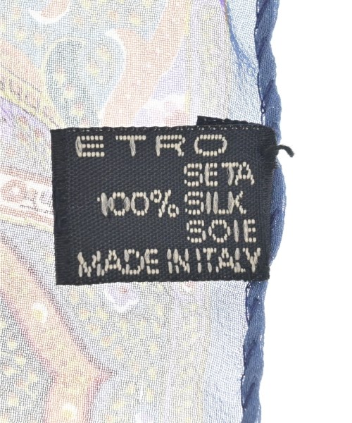 ETRO（エトロ）ストール 青 サイズ:- メンズ/2200713872071