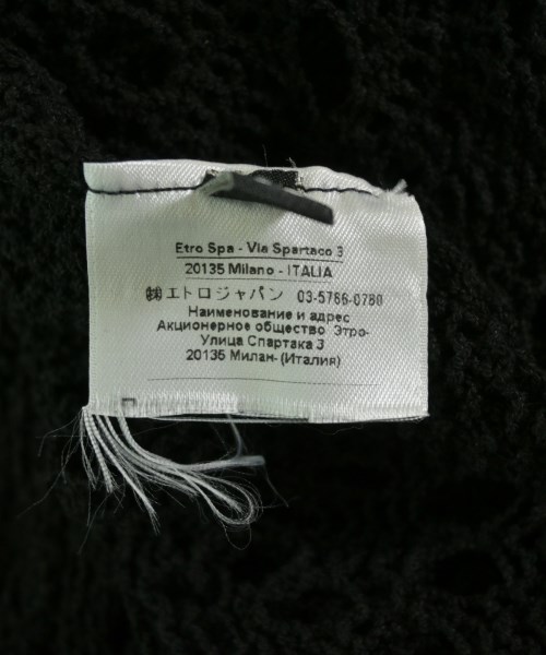 ETRO（エトロ）ワンピース 黒 サイズ:38(S位) レディース/2200710220097