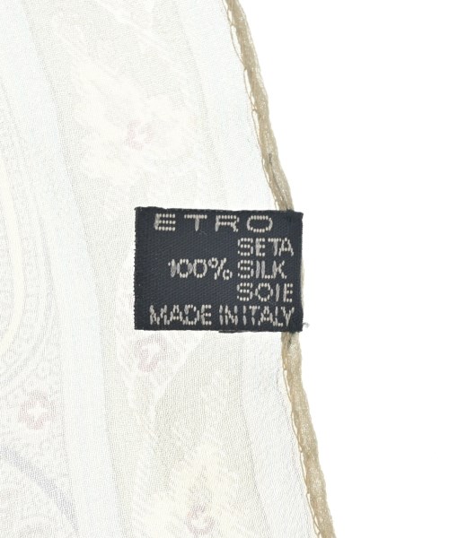 ETRO（エトロ）ストール ベージュ サイズ:- メンズ/2200714451060