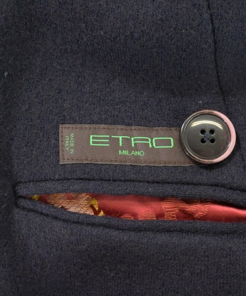 ETRO（エトロ）チェスターコート 紺 サイズ:46(M位) メンズ/2200716456049