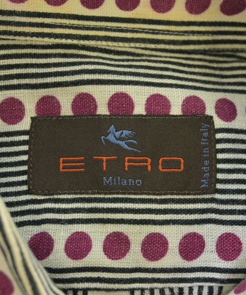 ETRO（エトロ）カジュアルシャツ 黒 サイズ:S メンズ/2200714580036