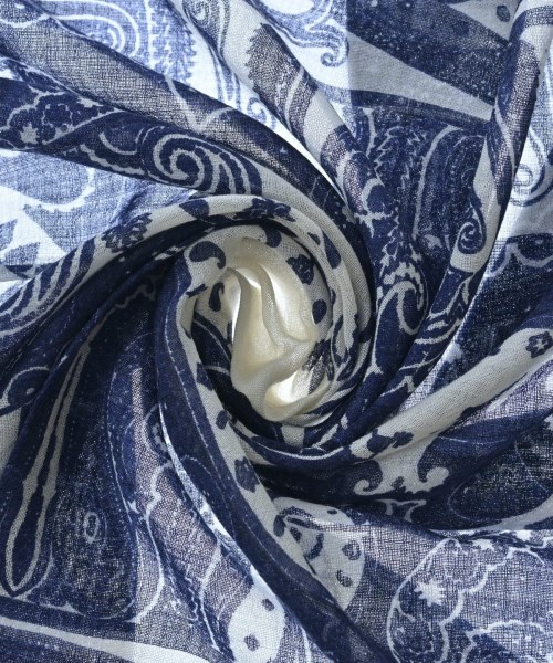 ETRO（エトロ）ストール 紺 サイズ:- レディース/2200717991174
