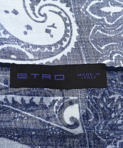 ETRO（エトロ）ストール 紺 サイズ:- レディース/2200717991174