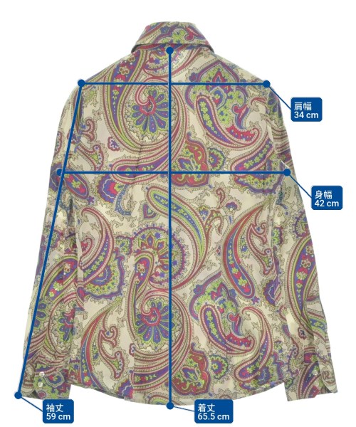 ETRO（エトロ）カジュアルシャツ ベージュ サイズ:38(S位) レディース/2200648951049