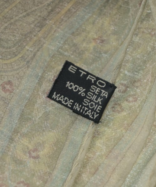 ETRO（エトロ）ストール カーキ サイズ:- メンズ/2200641807138