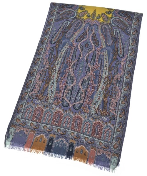 ETRO（エトロ）ストール 青 サイズ:- レディース/2200640877040