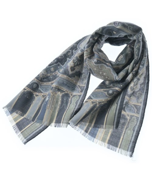 ETRO(エトロ)マフラー 紺 サイズ:-/2200654180129
