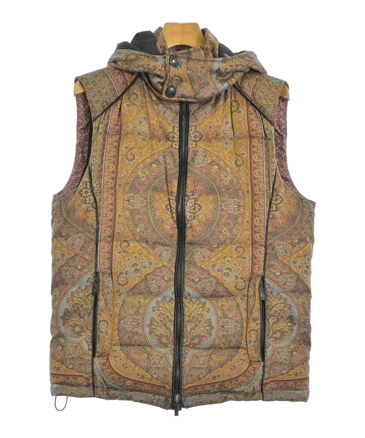 ETRO　ダウンベスト　XL ETRO（エトロ）ダウンジャケット/ダウンベスト 黄 サイズ:L メンズ
