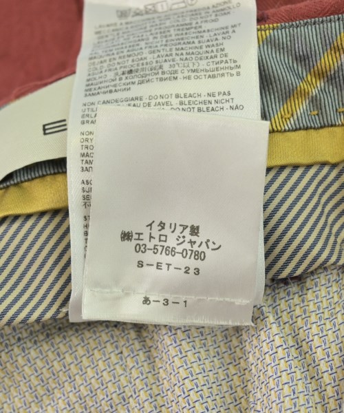 ETRO（エトロ）スラックス 赤 サイズ:50(XL位) メンズ/2200709018056