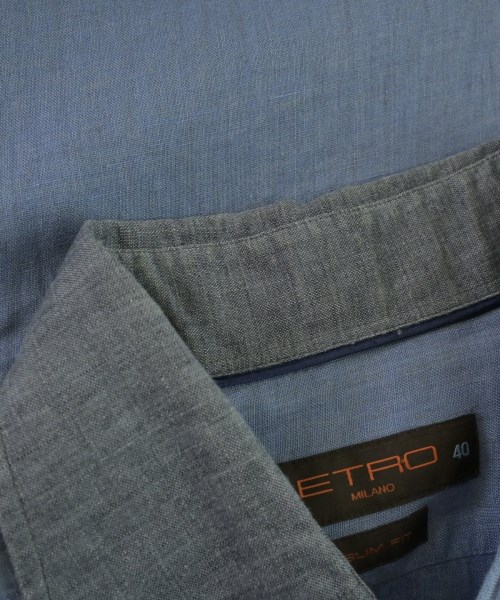 ETRO（エトロ）カジュアルシャツ 青 サイズ:40(L位) メンズ/2200707523019