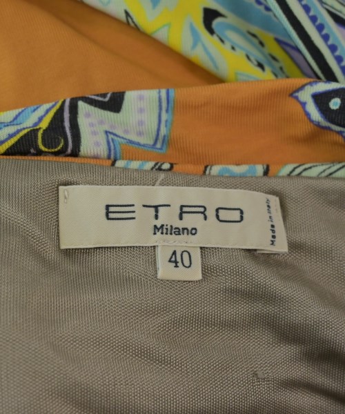 ETRO（エトロ）ひざ丈スカート オレンジ サイズ:40(M位) レディース/2200666978165
