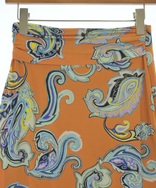 ETRO（エトロ）ひざ丈スカート オレンジ サイズ:40(M位) レディース/2200666978165