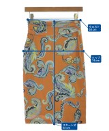 ETRO（エトロ）ひざ丈スカート オレンジ サイズ:40(M位) レディース/2200666978165