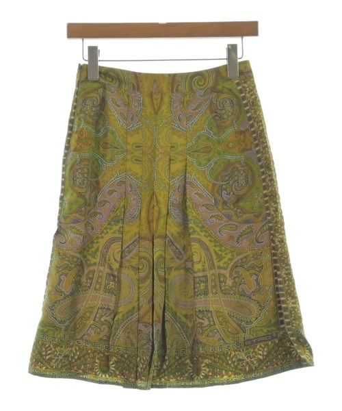 ETRO（エトロ）ひざ丈スカート 黄 サイズ:40(M位) レディース/2200669506051