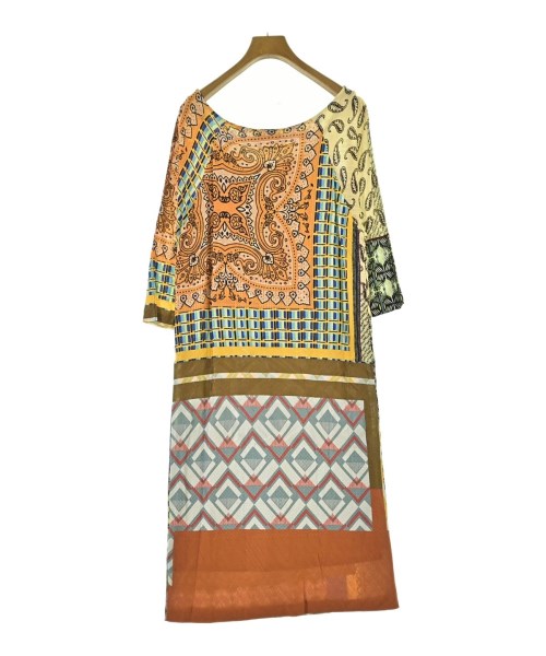 ETRO（エトロ）ワンピース オレンジ サイズ:48(XXL位) レディース/2200729121194