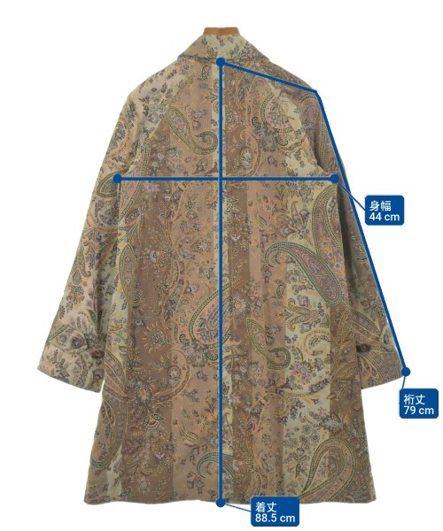 ETRO（エトロ）ステンカラーコート 茶 サイズ:40(M位) レディース/2200735115064