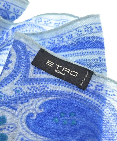 ETRO（エトロ）ストール 青 サイズ:- レディース/2200719924071