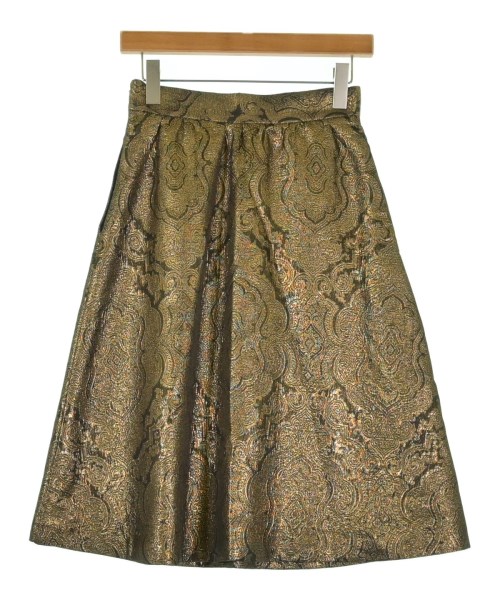 ETRO（エトロ）ひざ丈スカート ゴールド サイズ:40(M位) レディース/2200721305165