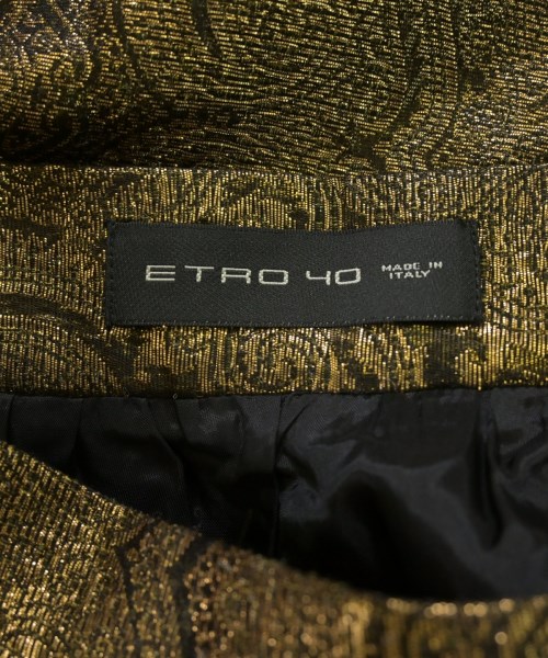 ETRO（エトロ）ひざ丈スカート ゴールド サイズ:40(M位) レディース/2200721305165