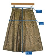 ETRO（エトロ）ひざ丈スカート ゴールド サイズ:40(M位) レディース/2200721305165