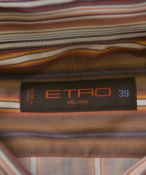 ETRO（エトロ）カジュアルシャツ 茶 サイズ:39(M位) メンズ/2200722080085