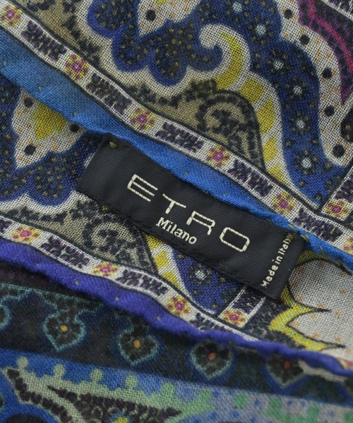 ETRO（エトロ）ストール 青 サイズ:- レディース/2200720315721