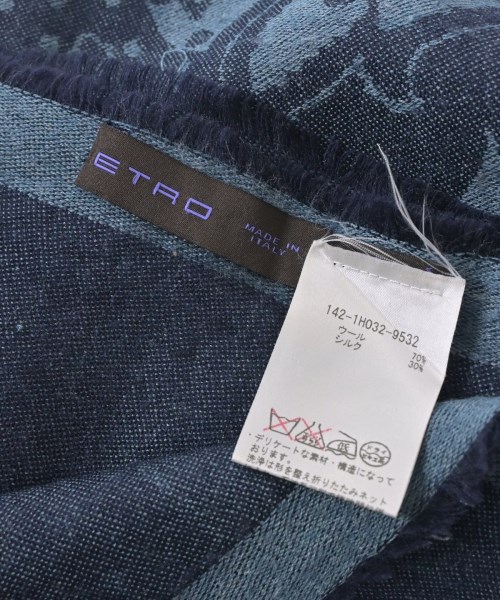 ETRO（エトロ）ストール 紺 サイズ:- メンズ/2200725808044