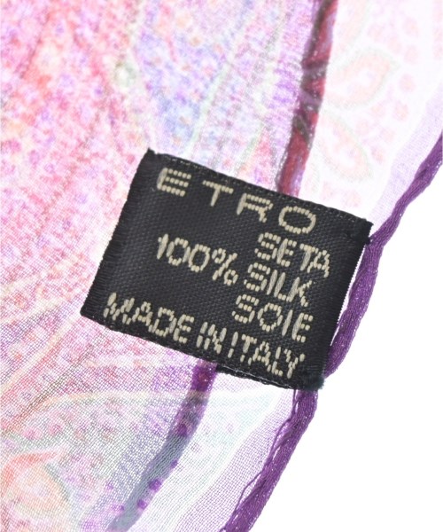 ETRO（エトロ）ストール ピンク サイズ:- レディース/2200727703033