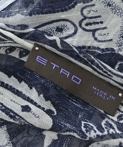 ETRO（エトロ）ストール 紺 サイズ:- レディース/2200682653053