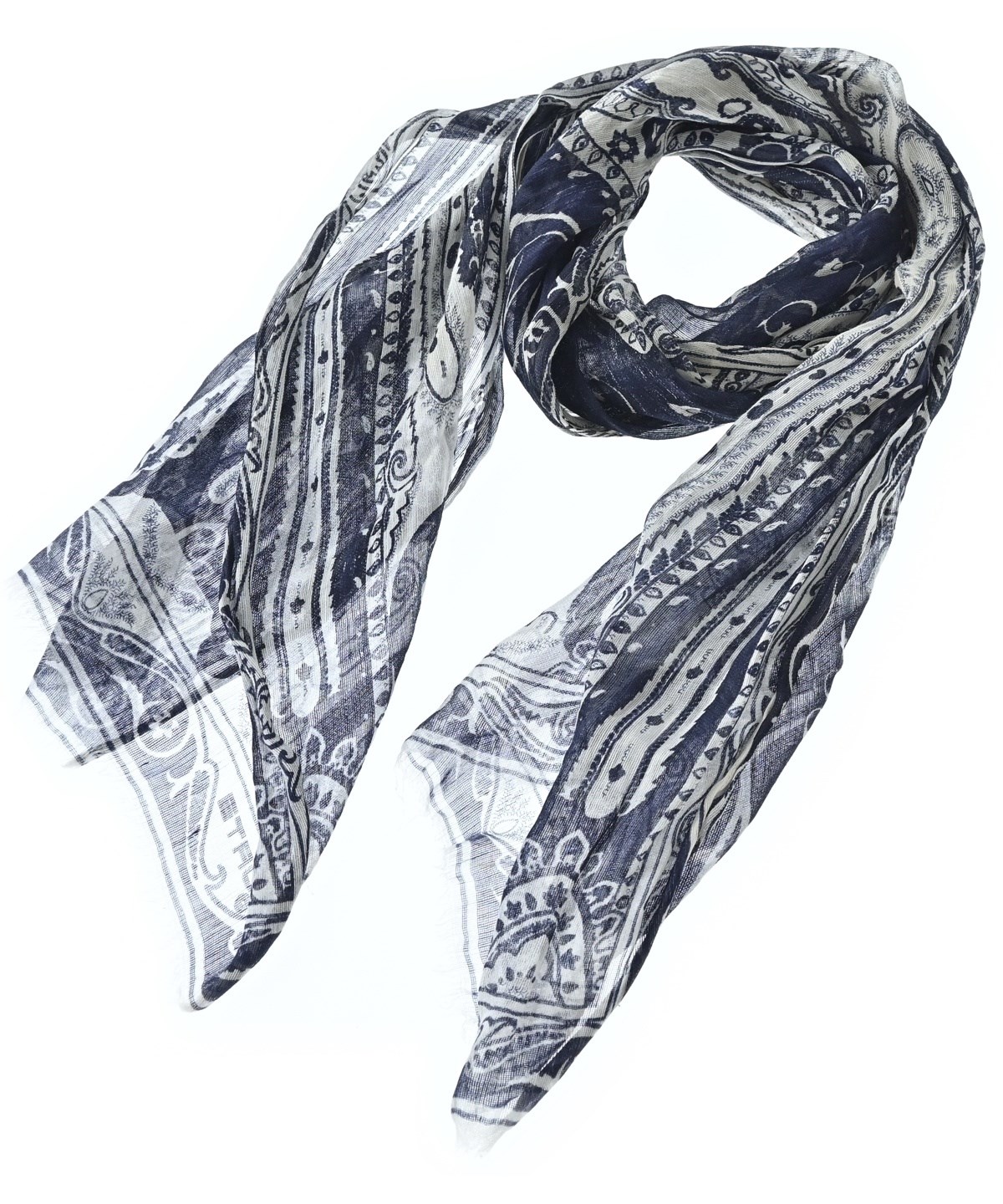ETRO ストール ETRO（エトロ）ストール 紺 サイズ:- レディース/2200682653053