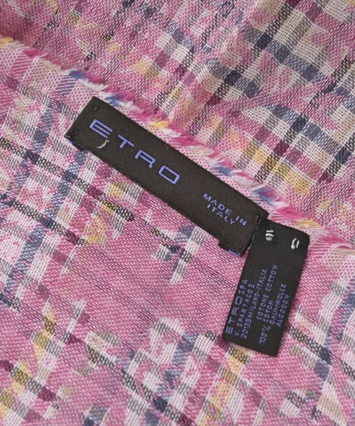 ETRO（エトロ）ストール ピンク サイズ:- レディース/2200683431049