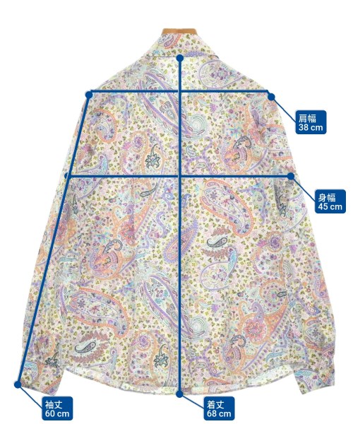 ETRO（エトロ）カジュアルシャツ オレンジ サイズ:44(L位) レディース/2200682576017