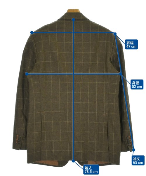 ETRO（エトロ）テーラードジャケット 茶 サイズ:52(XXL位) メンズ/2200686813040