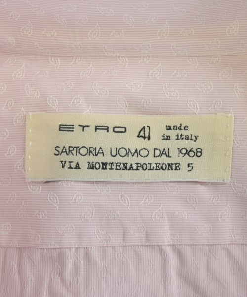 ETRO（エトロ）カジュアルシャツ ピンク サイズ:41(XL位) メンズ/2200688674083