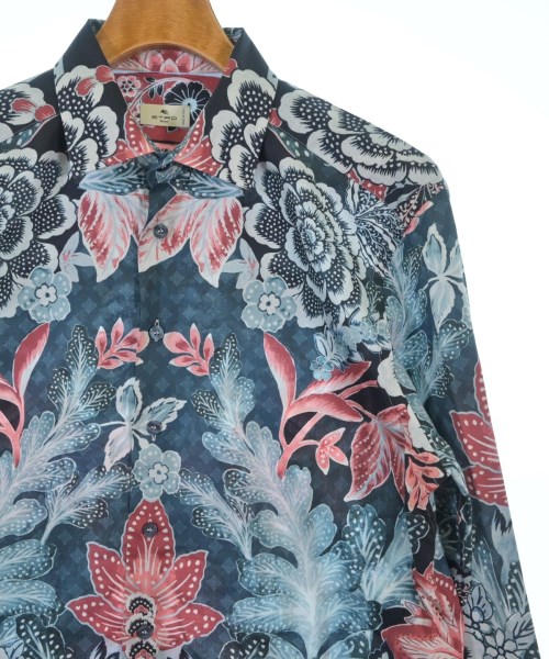 ETRO（エトロ）カジュアルシャツ 紺 サイズ:41(XS位) メンズ/2200691835037