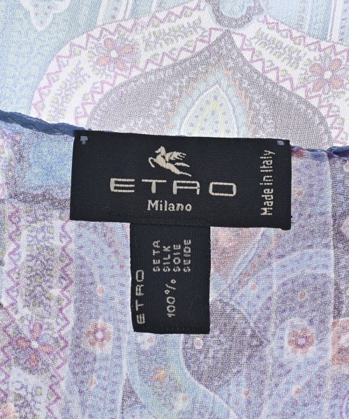 ETRO（エトロ）バンダナ・スカーフ 青 サイズ:- レディース/2200692042045