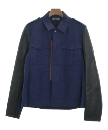 VALENTINO 25SS ジャケット ブルー系 Made In Italy VALENTINO(ヴァレンティノ)ミリタリーブルゾン 紺 サイズ:48(L